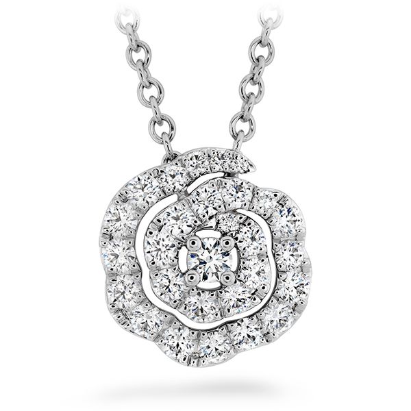 0.27 ctw. Lorelei Diamond Floral Pendant - Small in 18K White Gold Romm Diamonds Brockton, MA