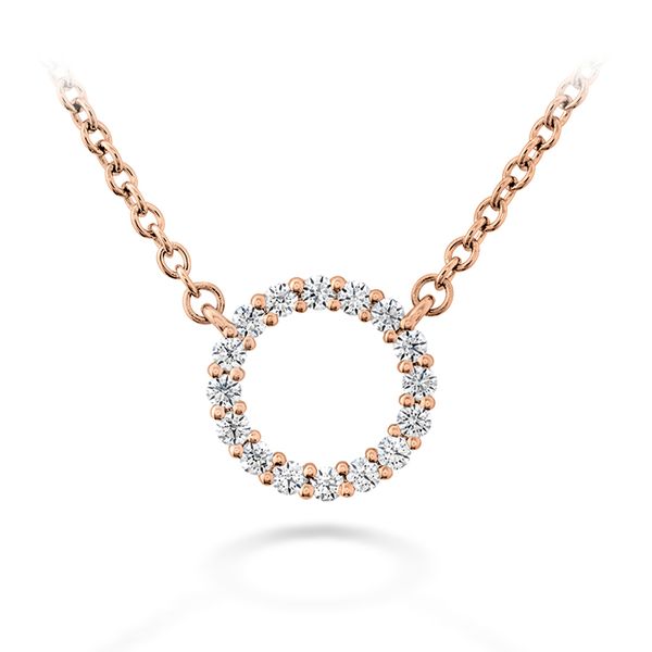 0.12 ctw. Signature Circle Pendant - Small in 18K Rose Gold Valentine's Fine Jewelry Dallas, PA