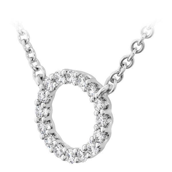 0.12 ctw. Signature Circle Pendant - Small in 18K White Gold Image 2 Galloway and Moseley, Inc. Sumter, SC