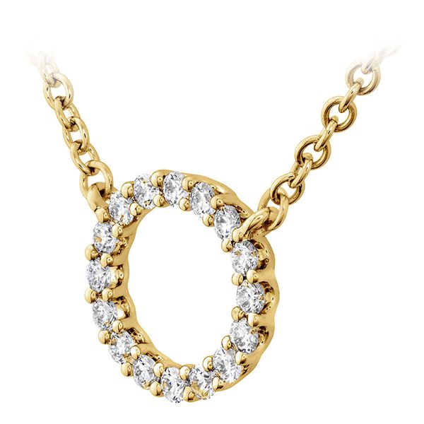 0.12 ctw. Signature Circle Pendant - Small in 18K Yellow Gold Image 2 Becky Beauchine Kulka Diamonds and Fine Jewelry Okemos, MI