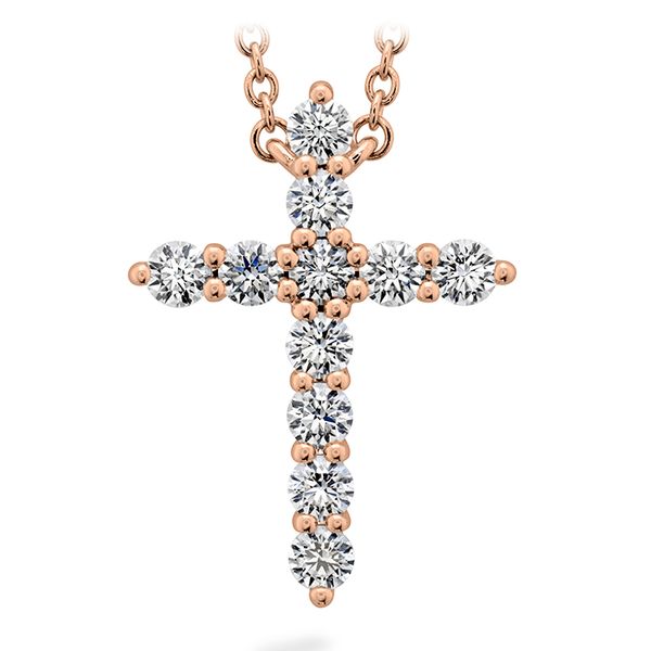 0.5 ctw. Signature Cross Pendant - Large in 18K Rose Gold Valentine's Fine Jewelry Dallas, PA
