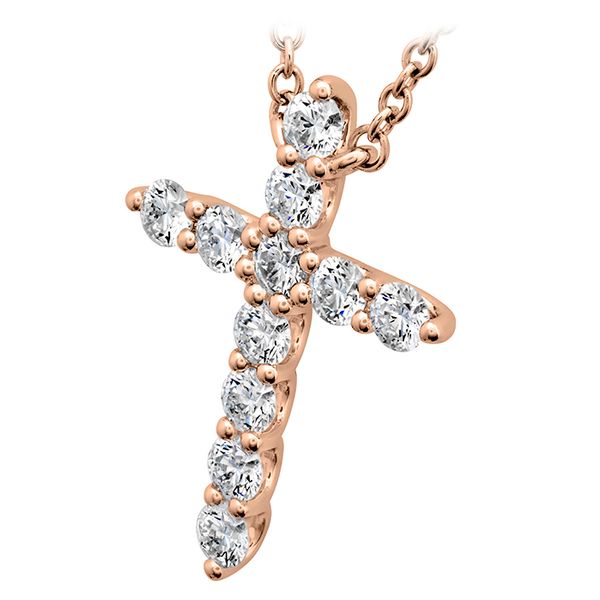 0.5 ctw. Signature Cross Pendant - Large in 18K Rose Gold Image 2 Valentine's Fine Jewelry Dallas, PA