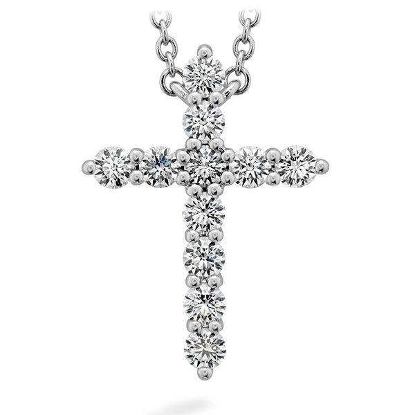 0.5 ctw. Signature Cross Pendant - Large in 18K White Gold Galloway and Moseley, Inc. Sumter, SC