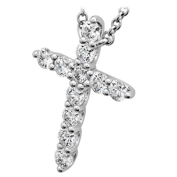 0.5 ctw. Signature Cross Pendant - Large in 18K White Gold Image 2 Galloway and Moseley, Inc. Sumter, SC