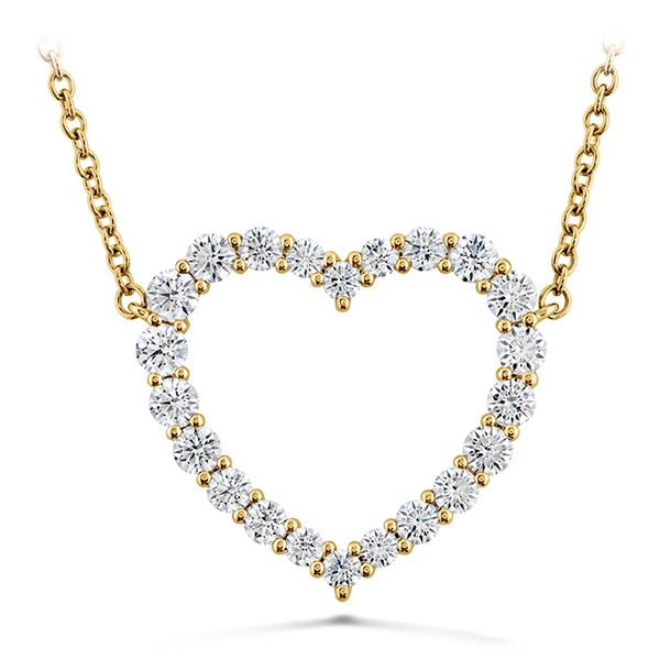 0.67 ctw. Signature Heart Pendant - Large in 18K Yellow Gold Valentine's Fine Jewelry Dallas, PA