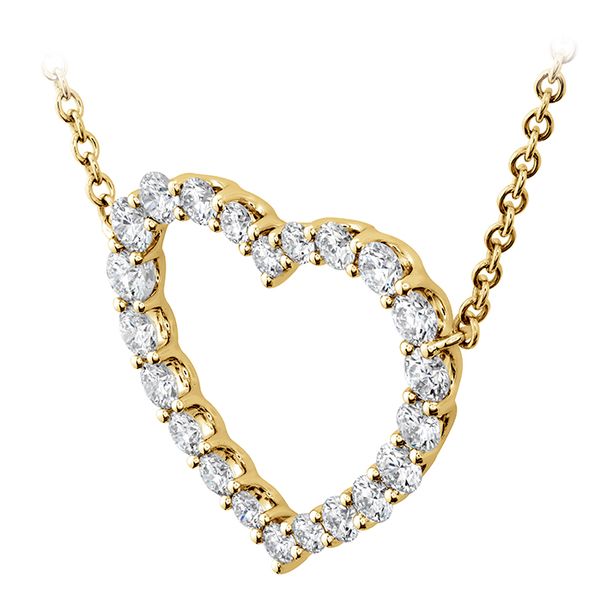 0.67 ctw. Signature Heart Pendant - Large in 18K Yellow Gold Image 2 Valentine's Fine Jewelry Dallas, PA