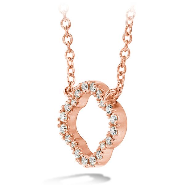 0.1 ctw. Signature Petal Pendant in 18K Rose Gold Image 2 Valentine's Fine Jewelry Dallas, PA
