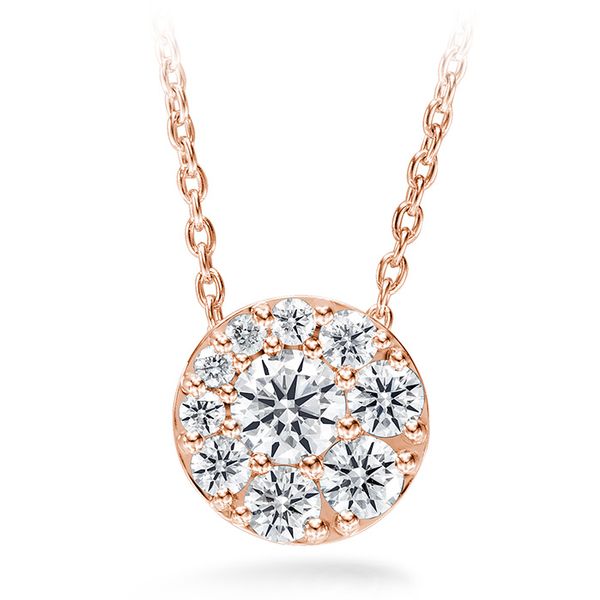 0.25 ctw. Tessa Diamond Circle Pendant in 18K Rose Gold Image 4 Valentine's Fine Jewelry Dallas, PA