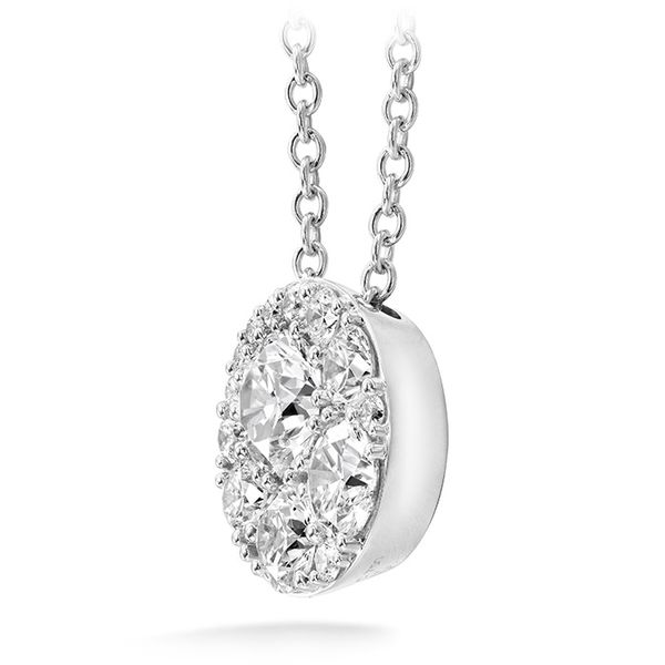 0.25 ctw. Tessa Diamond Circle Pendant in 18K White Gold Image 2 Valentine's Fine Jewelry Dallas, PA