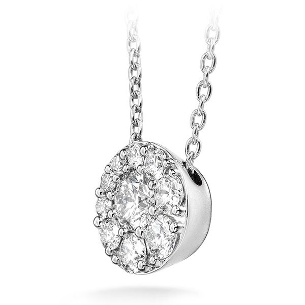 0.25 ctw. Tessa Diamond Circle Pendant in 18K White Gold Image 5 Valentine's Fine Jewelry Dallas, PA