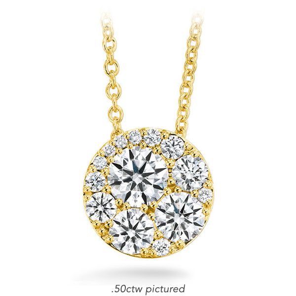 0.25 ctw. Tessa Diamond Circle Pendant in 18K Yellow Gold Valentine's Fine Jewelry Dallas, PA