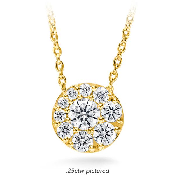 0.25 ctw. Tessa Diamond Circle Pendant in 18K Yellow Gold Image 3 Valentine's Fine Jewelry Dallas, PA