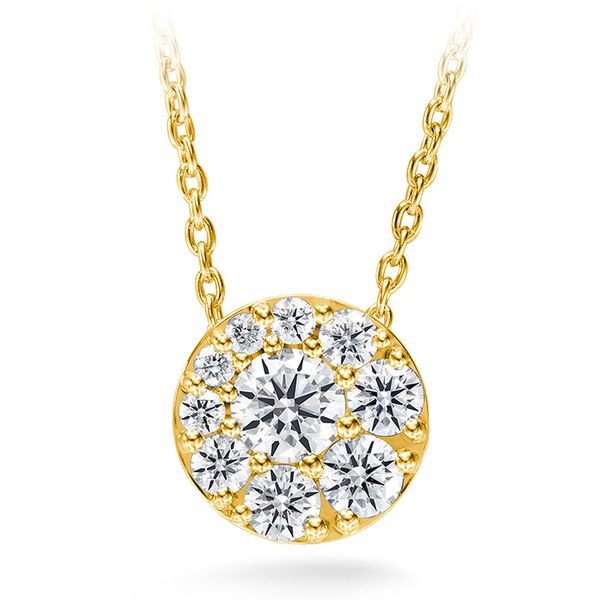0.25 ctw. Tessa Diamond Circle Pendant in 18K Yellow Gold Image 4 Valentine's Fine Jewelry Dallas, PA