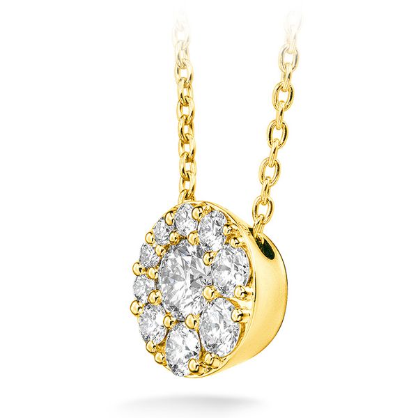 0.25 ctw. Tessa Diamond Circle Pendant in 18K Yellow Gold Image 5 Becky Beauchine Kulka Diamonds and Fine Jewelry Okemos, MI