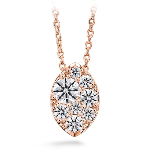 0.25 ctw. Tessa Diamond Navette Pendant in 18K Rose Gold Valentine's Fine Jewelry Dallas, PA