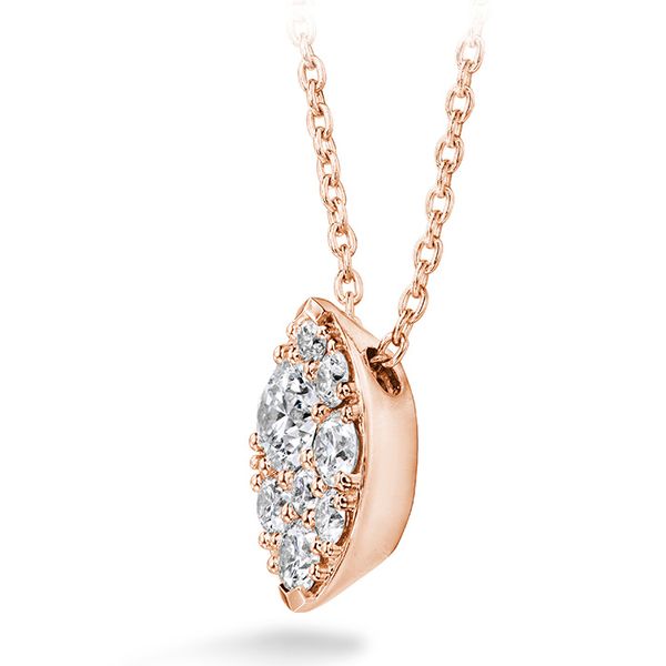 0.25 ctw. Tessa Diamond Navette Pendant in 18K Rose Gold Image 2 Valentine's Fine Jewelry Dallas, PA