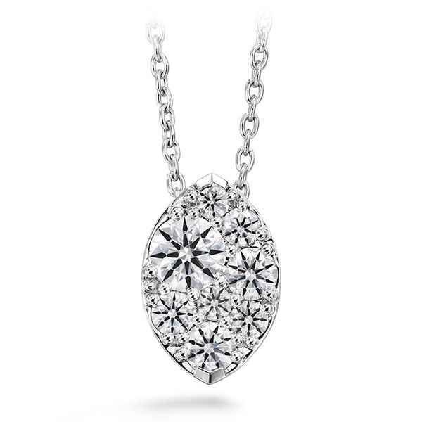 0.25 ctw. Tessa Diamond Navette Pendant in 18K White Gold Galloway and Moseley, Inc. Sumter, SC