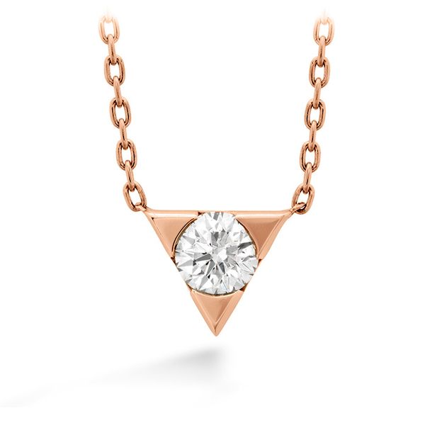 0.1 ctw. Triplicity Single Diamond Pendant in 18K Rose Gold Becky Beauchine Kulka Diamonds and Fine Jewelry Okemos, MI