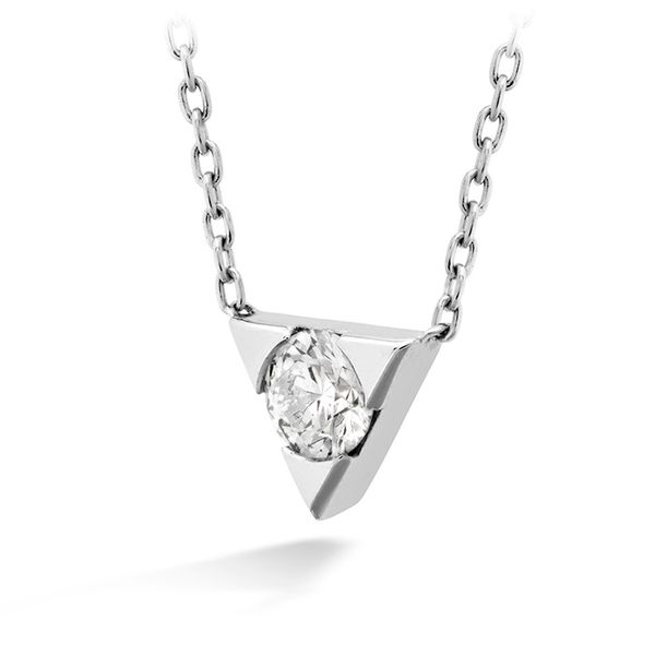 0.1 ctw. Triplicity Single Diamond Pendant in 18K White Gold Image 2 Becky Beauchine Kulka Diamonds and Fine Jewelry Okemos, MI