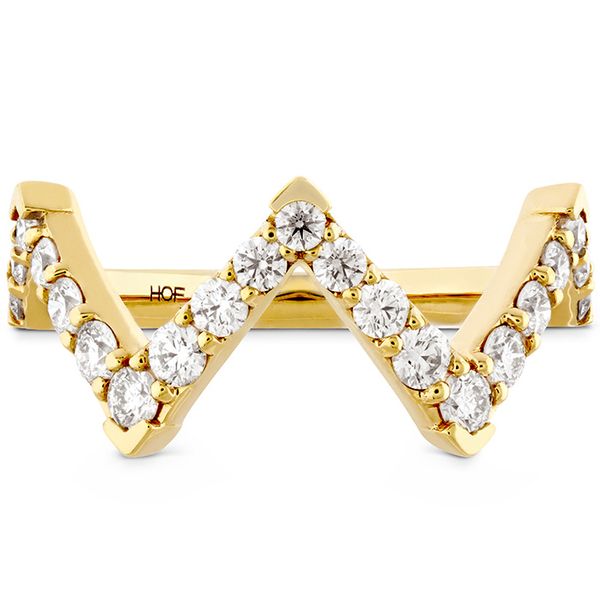 Engagement Rings - 0.7 ctw. Triplicity Pointed Diamond Ring in 18K Yellow Gold
