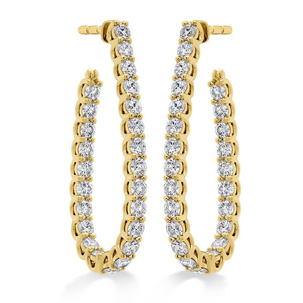 2 ctw. Signature Pear Hoop - Medium in 18K Yellow Gold Becky Beauchine Kulka Diamonds and Fine Jewelry Okemos, MI
