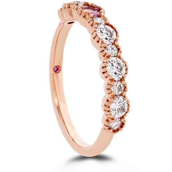 0.57 ctw. Behati Beaded Band with Sapphires in 18K Rose Gold Image 2 Valentine's Fine Jewelry Dallas, PA