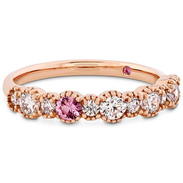 0.57 ctw. Behati Beaded Band with Sapphires in 18K Rose Gold Image 3 Romm Diamonds Brockton, MA