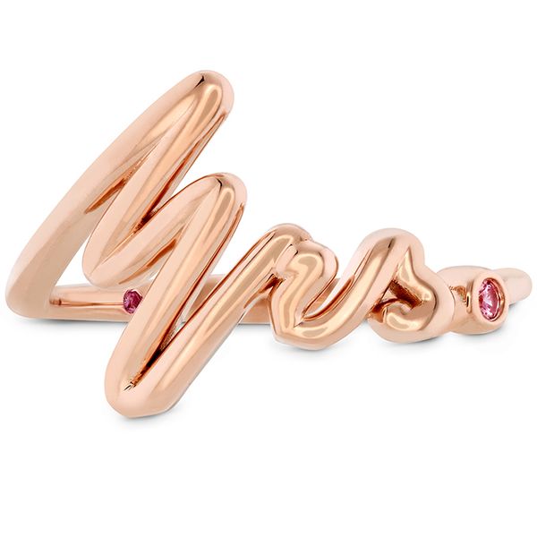 Love Code - Mrs Code Band with Sapphires in 18K Rose Gold Valentine's Fine Jewelry Dallas, PA