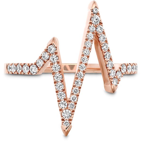 0.31 ctw. Love Code Heartbeat Diamond Band in 18K Rose Gold Galloway and Moseley, Inc. Sumter, SC