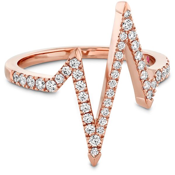 0.31 ctw. Love Code Heartbeat Diamond Band in 18K Rose Gold Image 3 Galloway and Moseley, Inc. Sumter, SC