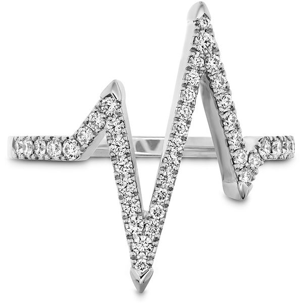 0.31 ctw. Love Code Heartbeat Diamond Band in Platinum Valentine's Fine Jewelry Dallas, PA