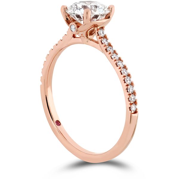 0.18 ctw. Sloane Silhouette Engagement Ring Diamond Band in 18K Rose Gold Image 2 Romm Diamonds Brockton, MA
