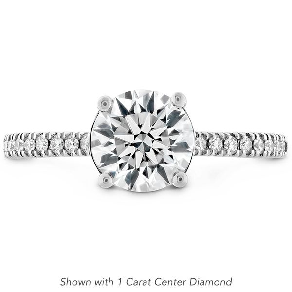 0.18 ctw. Sloane Silhouette Engagement Ring Diamond Band in 18K White Gold Romm Diamonds Brockton, MA