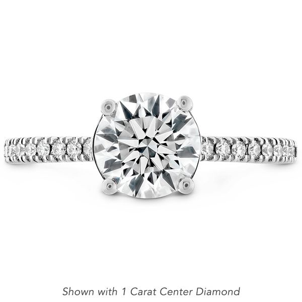 0.18 ctw. Sloane Silhouette Engagement Ring Diamond Band-Sapphires in 18K White Gold Becky Beauchine Kulka Diamonds and Fine Jewelry Okemos, MI