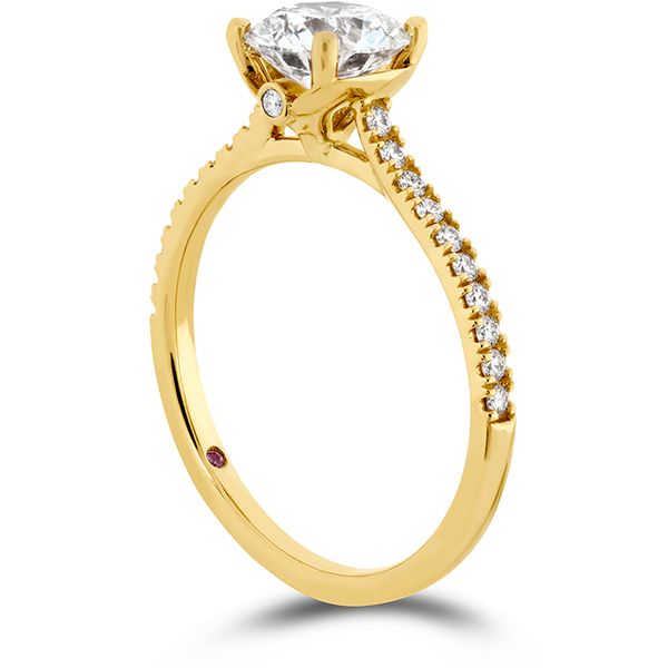 0.18 ctw. Sloane Silhouette Engagement Ring Diamond Band in 18K Yellow Gold Image 2 Valentine's Fine Jewelry Dallas, PA