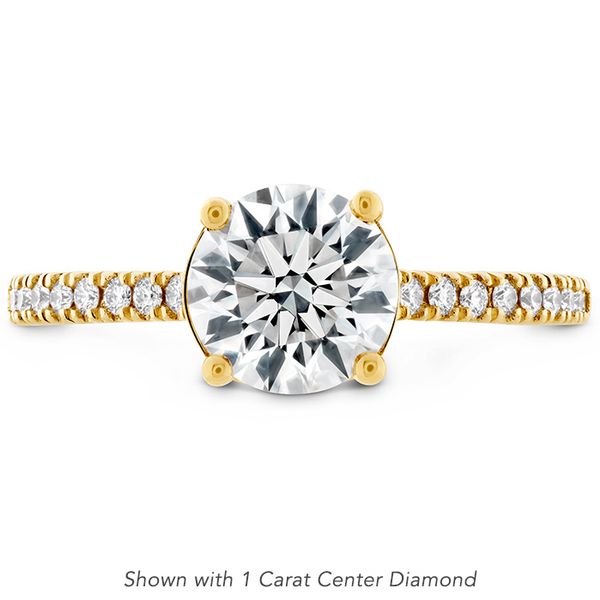0.18 ctw. Sloane Silhouette Engagement Ring Diamond Band in 18K Yellow Gold Romm Diamonds Brockton, MA