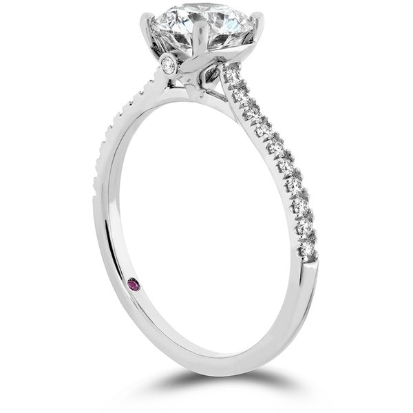 0.18 ctw. Sloane Silhouette Engagement Ring Diamond Band in Platinum Image 2 Valentine's Fine Jewelry Dallas, PA