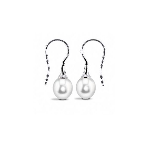 sterling silver freshwater pearl earrings