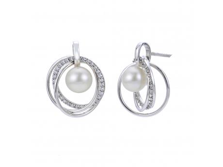 Sterling Silver Freshwater Pearl Earring Raleigh Diamond Fine Jewelry Raleigh, NC