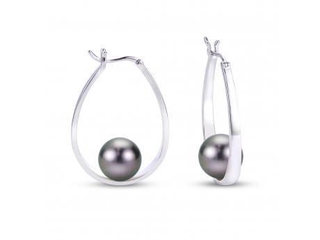 Sterling Silver Tahitian Pearl Earring Coughlin Jewelers St. Clair, MI