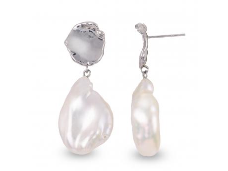 Sterling Silver Freshwater Pearl Earring Reigning Jewels Fine Jewelry Athens, TX