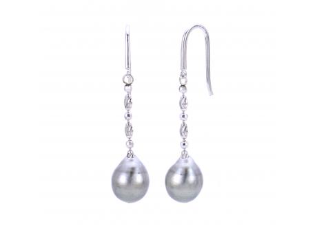 Sterling Silver Tahitian Pearl Earring Reigning Jewels Fine Jewelry Athens, TX