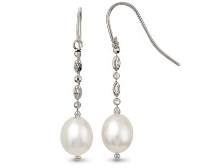 Sterling Silver Freshwater Pearl Earring Carroll / Ochs Jewelers Monroe, MI