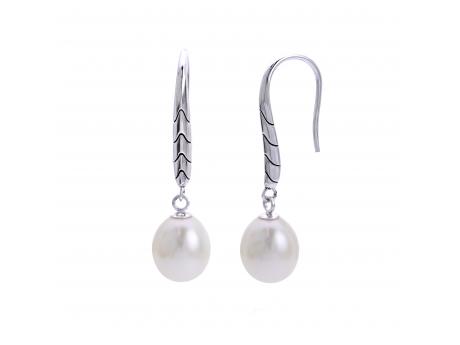 Sterling Silver Freshwater Pearl Earring Towne & Country Jewelers Westborough, MA