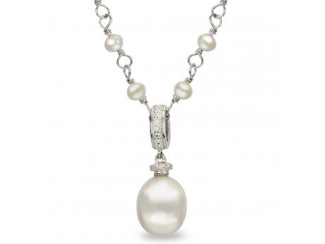 Sterling Silver Freshwater Necklace Carroll / Ochs Jewelers Monroe, MI
