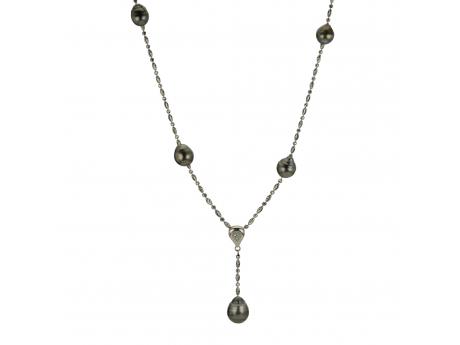 Sterling Silver Tahitian Pearl Necklace Reigning Jewels Fine Jewelry Athens, TX