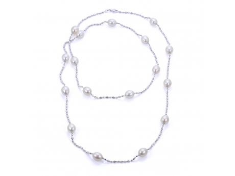 Sterling Silver Freshwater Pearl Necklace Wesche Jewelers Melbourne, FL