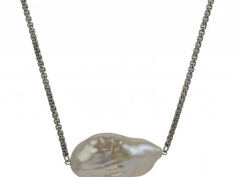 Sterling Silver Freshwater Pearl Necklace Carroll / Ochs Jewelers Monroe, MI