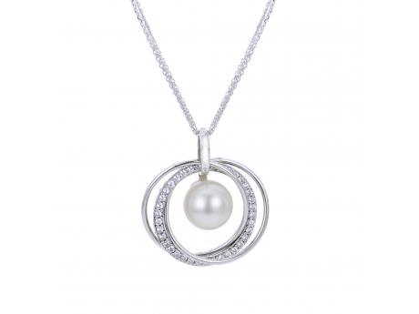 Sterling Silver Freshwater Pearl Pendant Gaines Jewelry Flint, MI