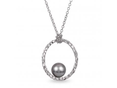 Sterling Silver Tahitian Pearl Pendant Carroll / Ochs Jewelers Monroe, MI